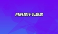 月厨是什么意思