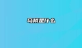 乌梢是什么