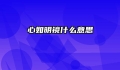 心如明镜什么意思