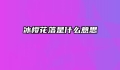 冰樱花落是什么意思