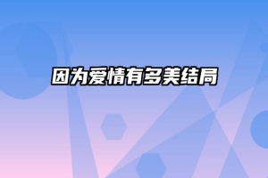 因为爱情有多美结局