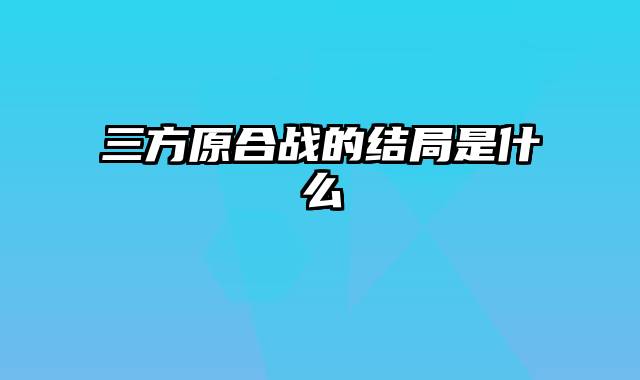 三方原合战的结局是什么