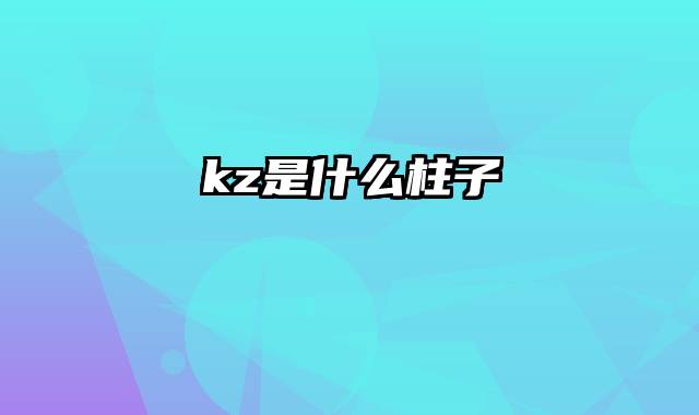 kz是什么柱子