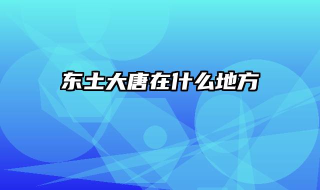 东土大唐在什么地方