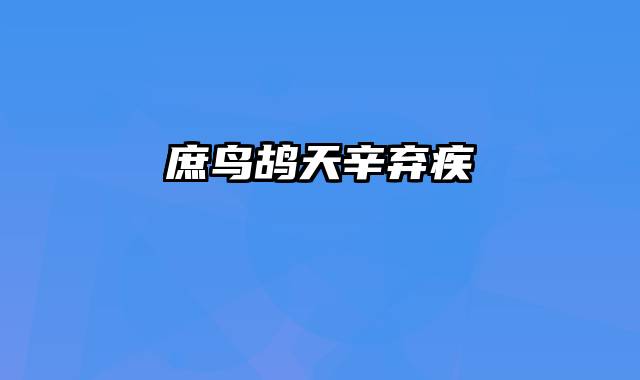 庶鸟鸪天辛弃疾