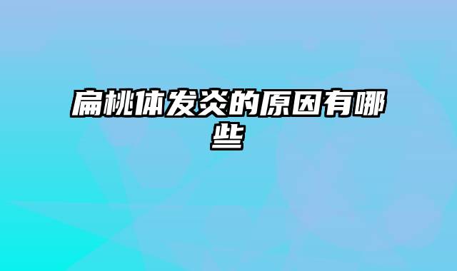 扁桃体发炎的原因有哪些