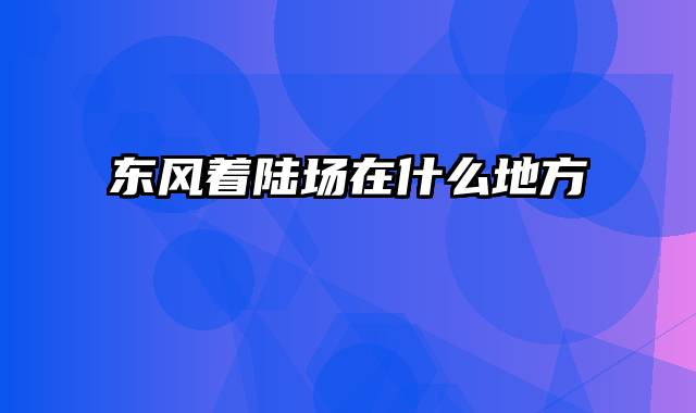 东风着陆场在什么地方