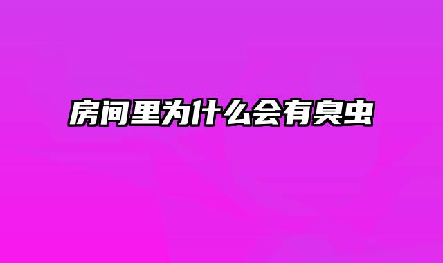 房间里为什么会有臭虫
