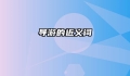 导游的近义词