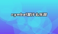 cymbal是什么乐器