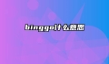 binggo什么意思