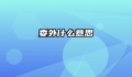 委外什么意思