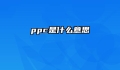 ppc是什么意思