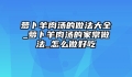 萝卜羊肉汤的做法大全_萝卜羊肉汤的家常做法_怎么做好吃