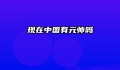 现在中国有元帅吗