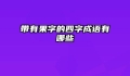 带有果字的四字成语有哪些