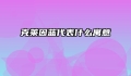 克莱因蓝代表什么寓意